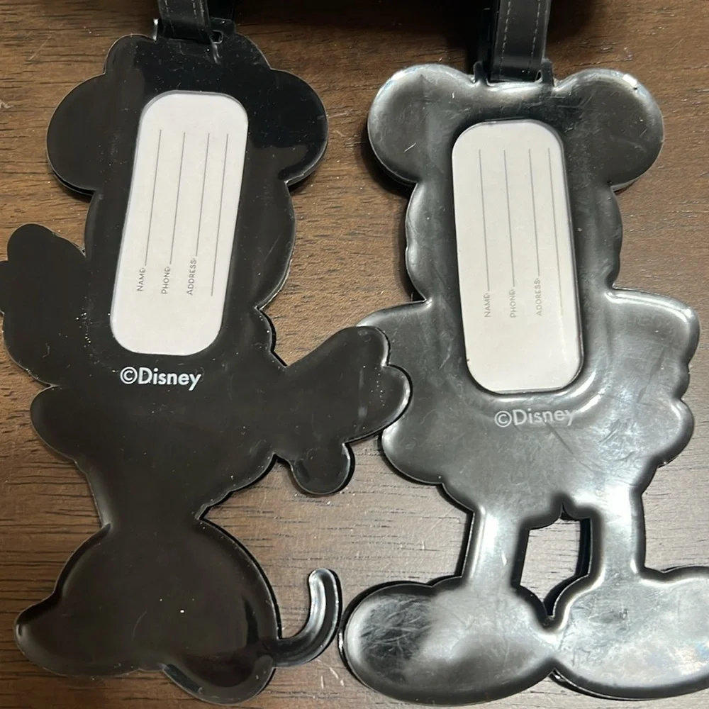 Disney Mickey And Minnie Mouse Set of Two Bag Tags - Picture 5 of 6